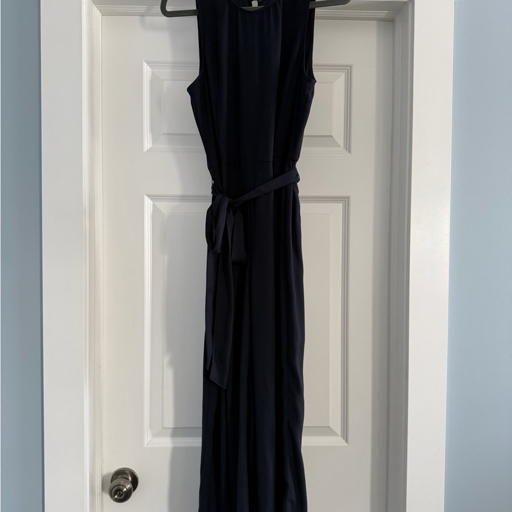Banana Republic Navy Sleeveless Jumpsuit